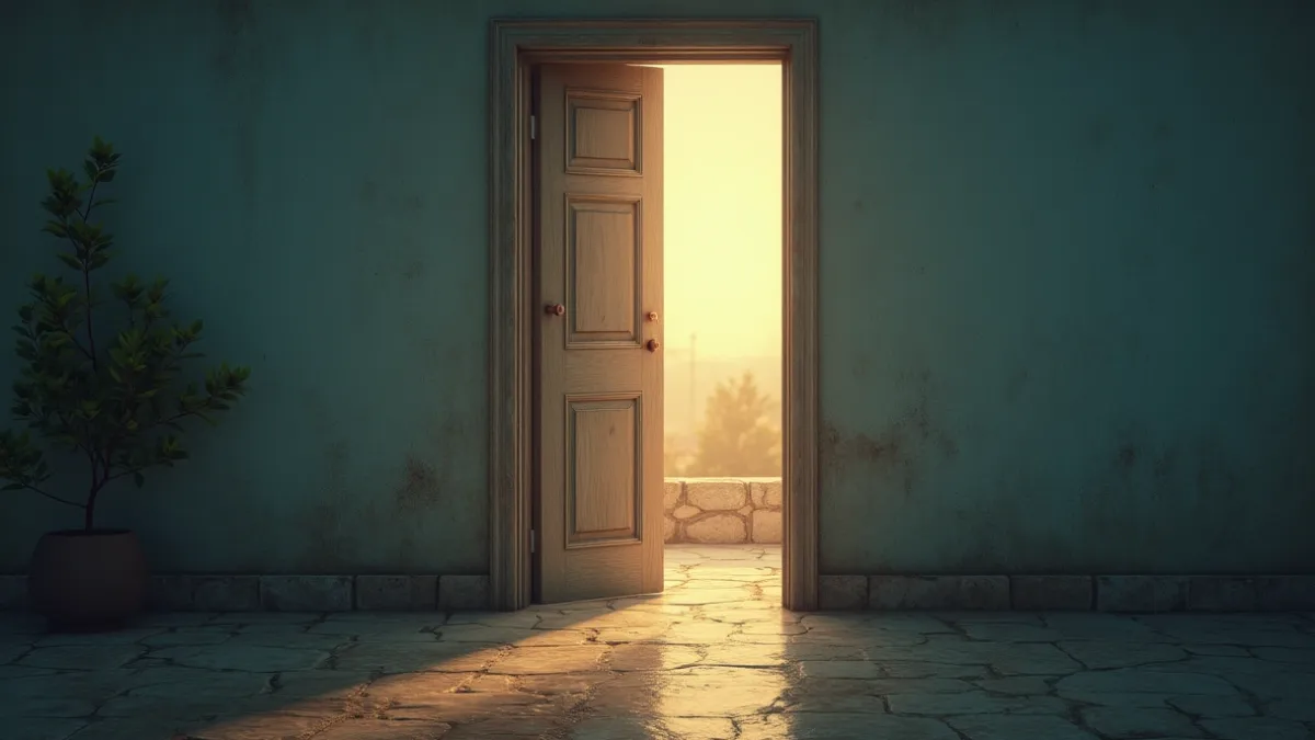 Sonhar com porta que some quando você vai abrir